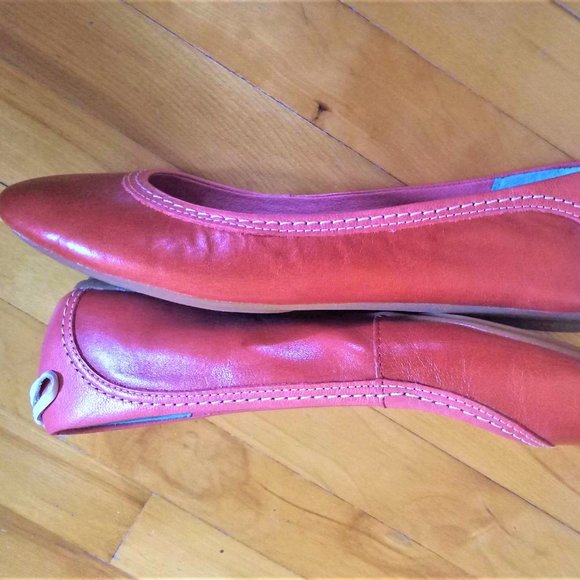 Hush Puppies Chaste Skimmer Flats, Coral Leather, Size 8.5M - Picture 9 of 9